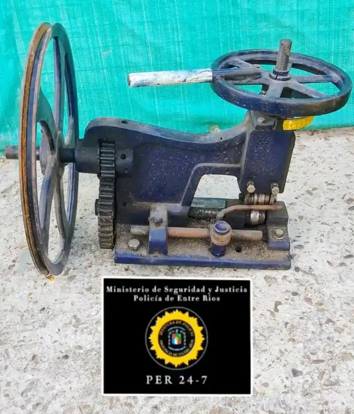 Detuvieron a un hombre por el robo de una valiosa herramienta de un aserradero