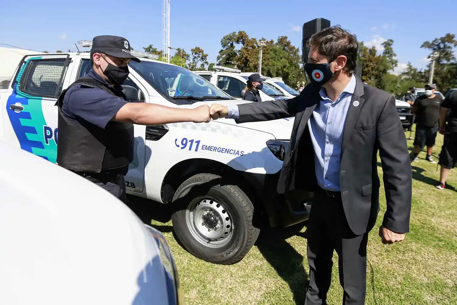 Kicillof y Berni entregan patrulleros en Bahía Blanca