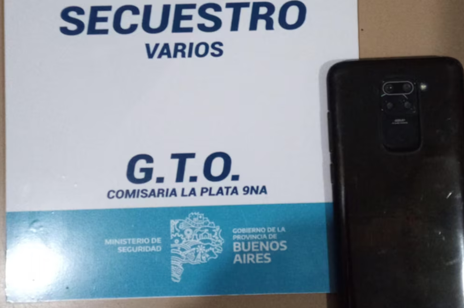 El celular fue recuperado por la policía.