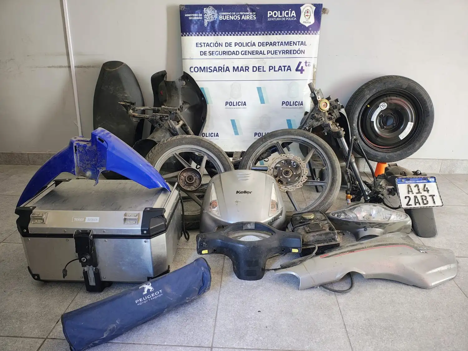 El hallazgo se realizó en una vivienda de French al 8400, en el marco de una investigación por robos de autos y motos.
