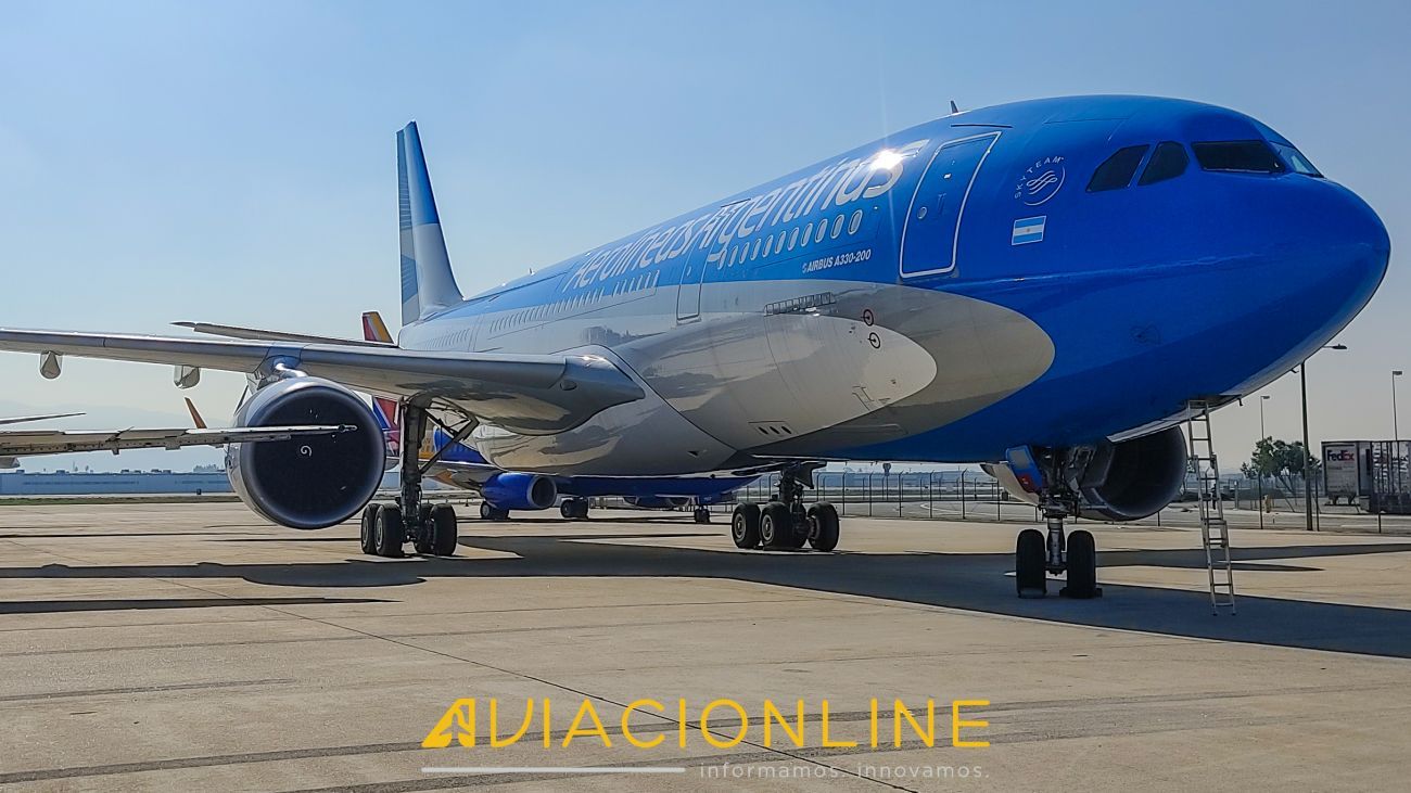 Aerolíneas Argentinas realizó un vuelo especial a Londres