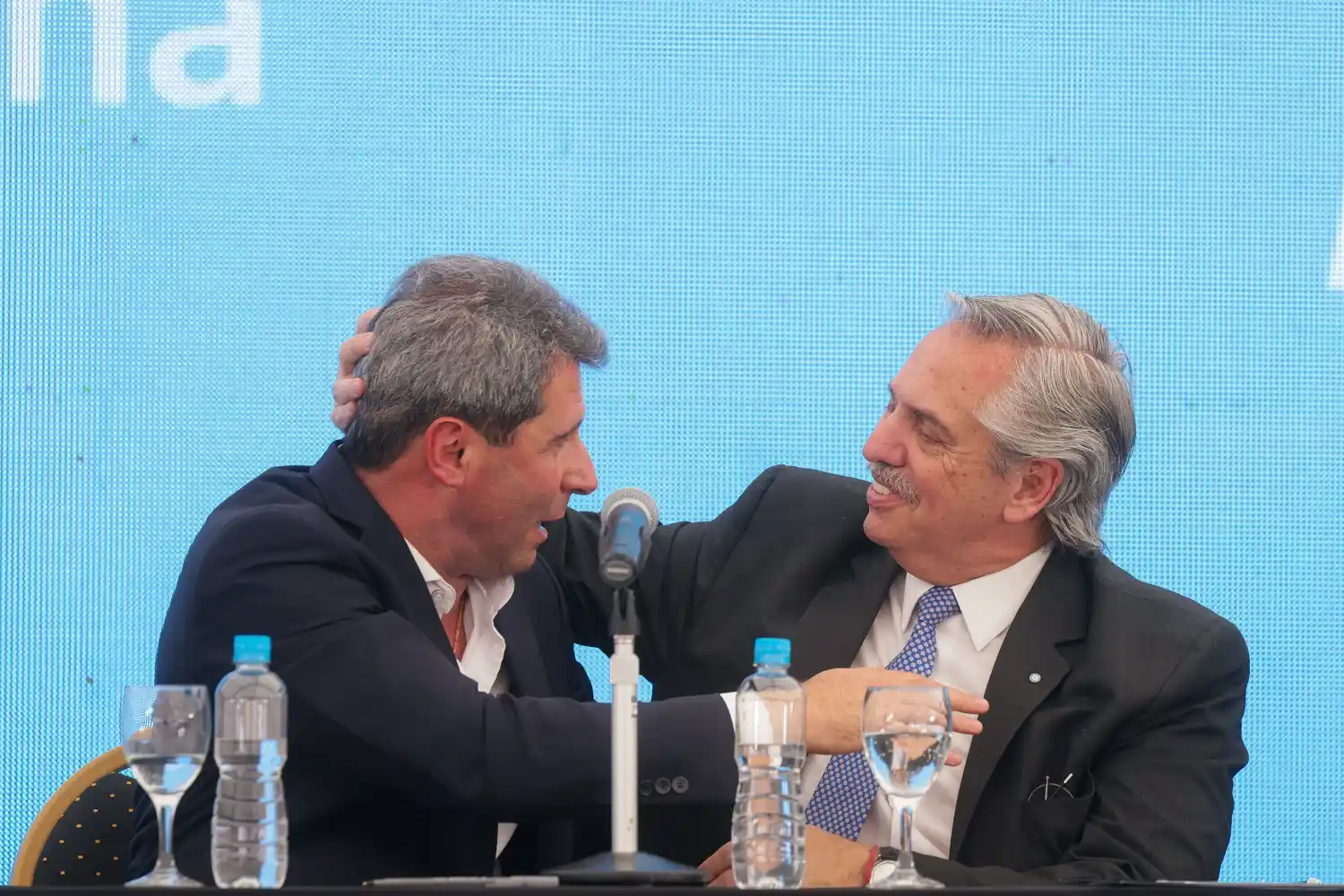 Sergio Uñac y Alberto Fernández.