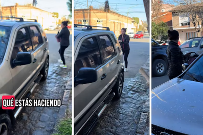 Lavado equivocado: una mujer dejó impecable el auto del vecino por error