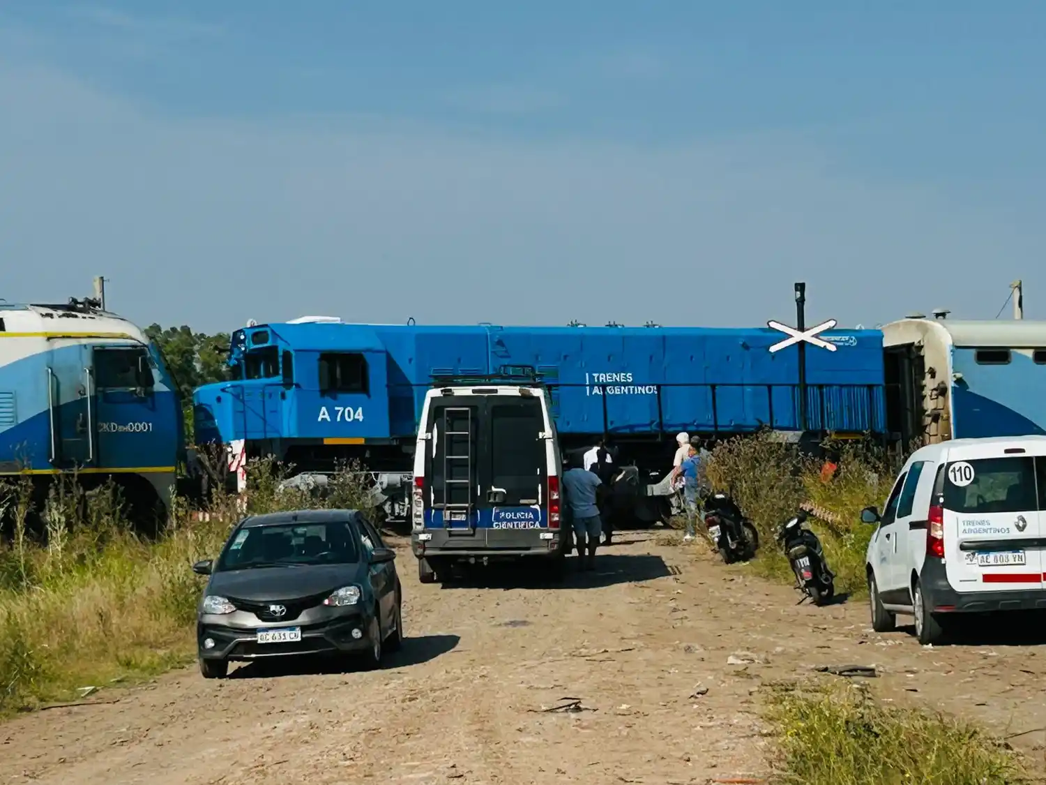 Policía Científica trabajaba en el lugar.