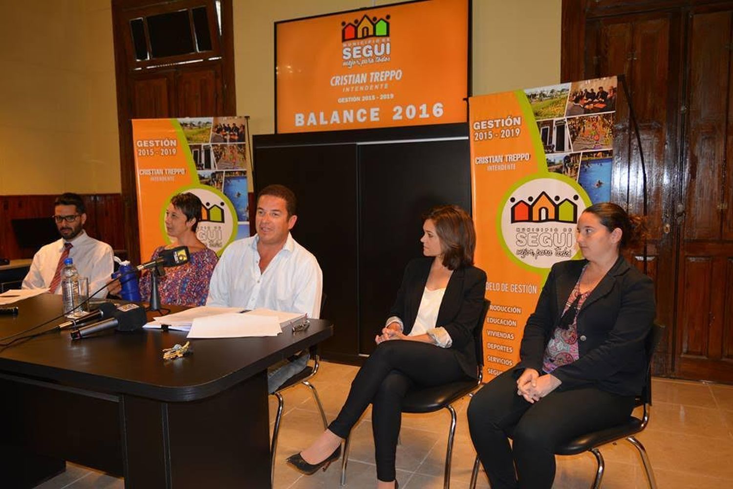 Treppo brindó un balance de lo realizado durante el año