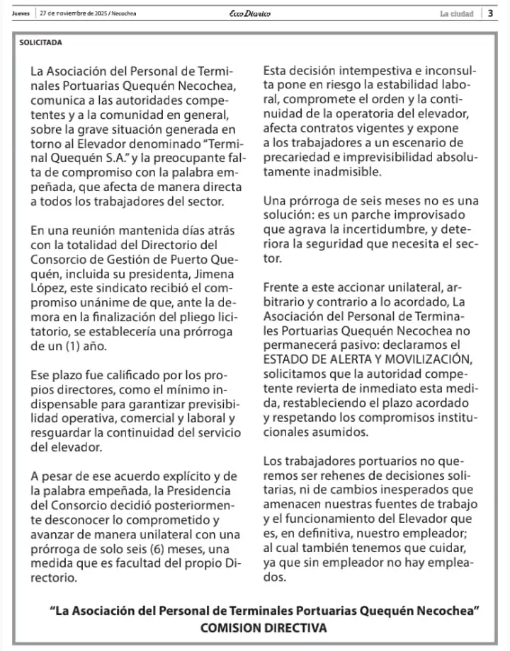 Solicitada