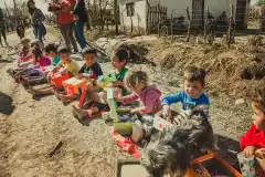 Red Ayuda entregó sus "cajitas"