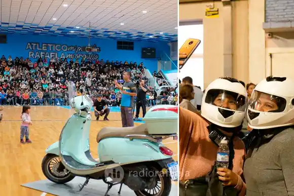 “Hacela bien, siempre con casco”: más de mil motociclistas de Rafaela fueron capacitados y recibieron un casco