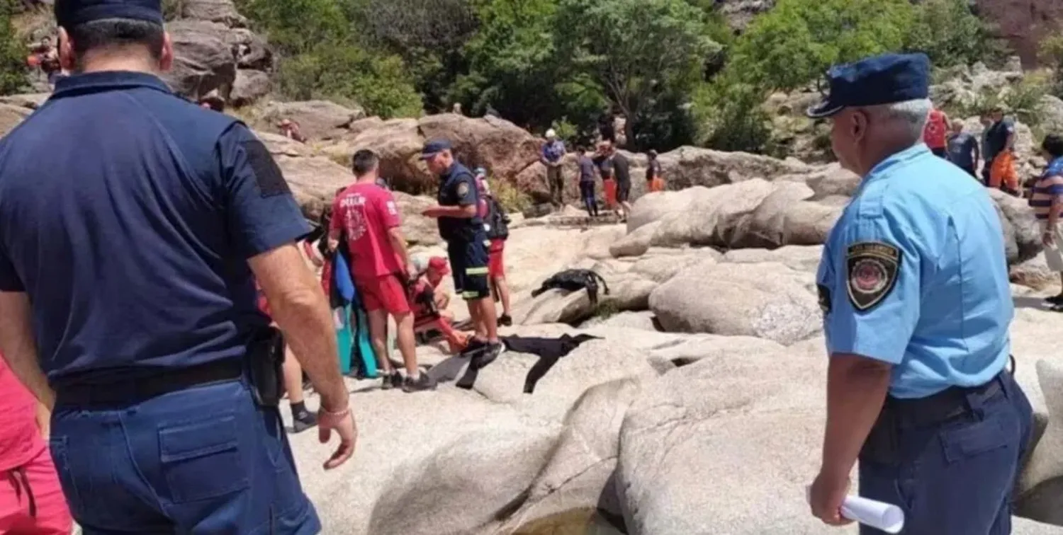 Este sábado perdió la vida un hombre que se encontraba de vacaciones en el centro urbano ubicado en el valle de Traslasierra.