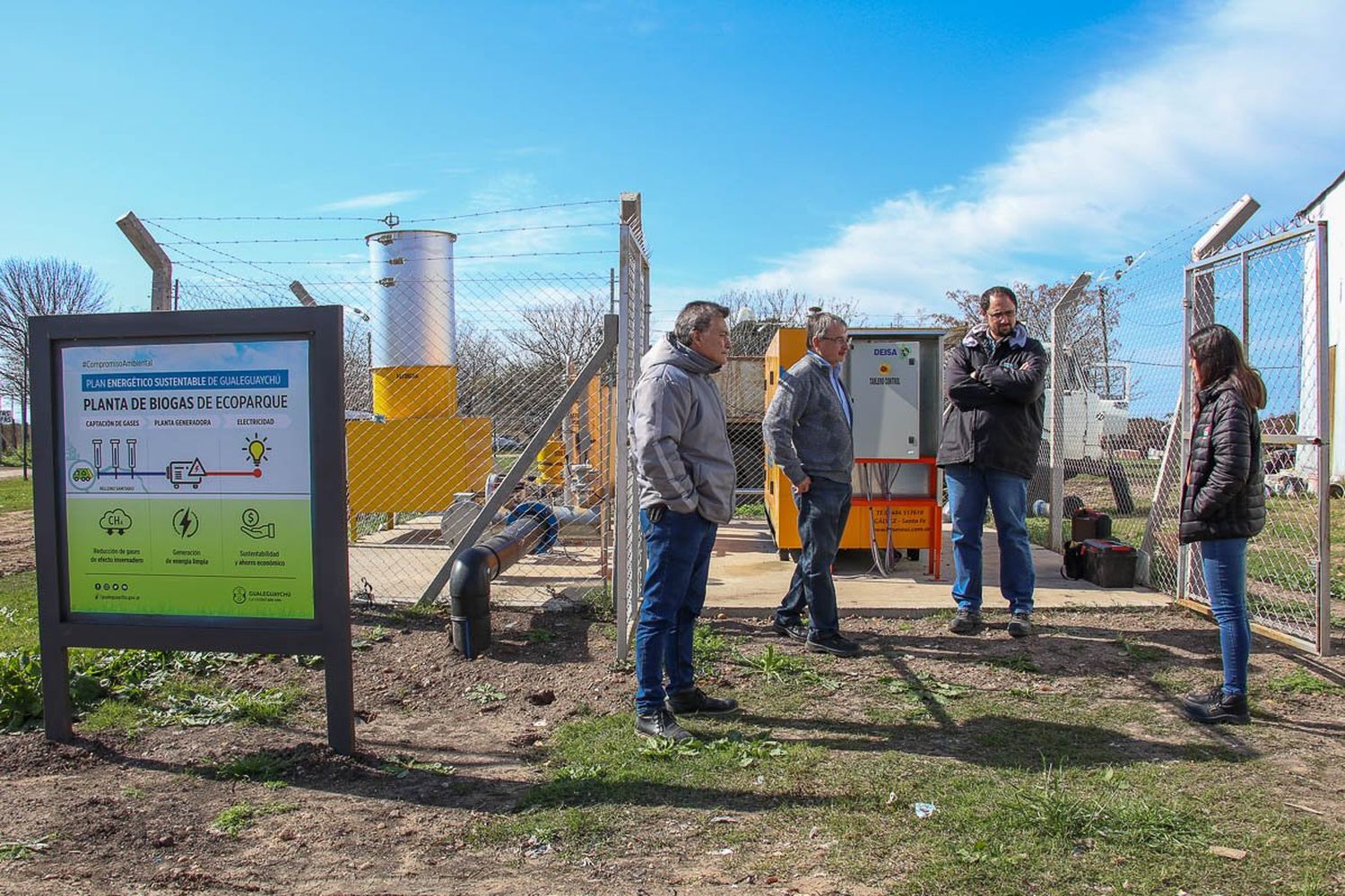 Avanza la instalación en el Ecoparque de la primera planta de Biogás de la provincia