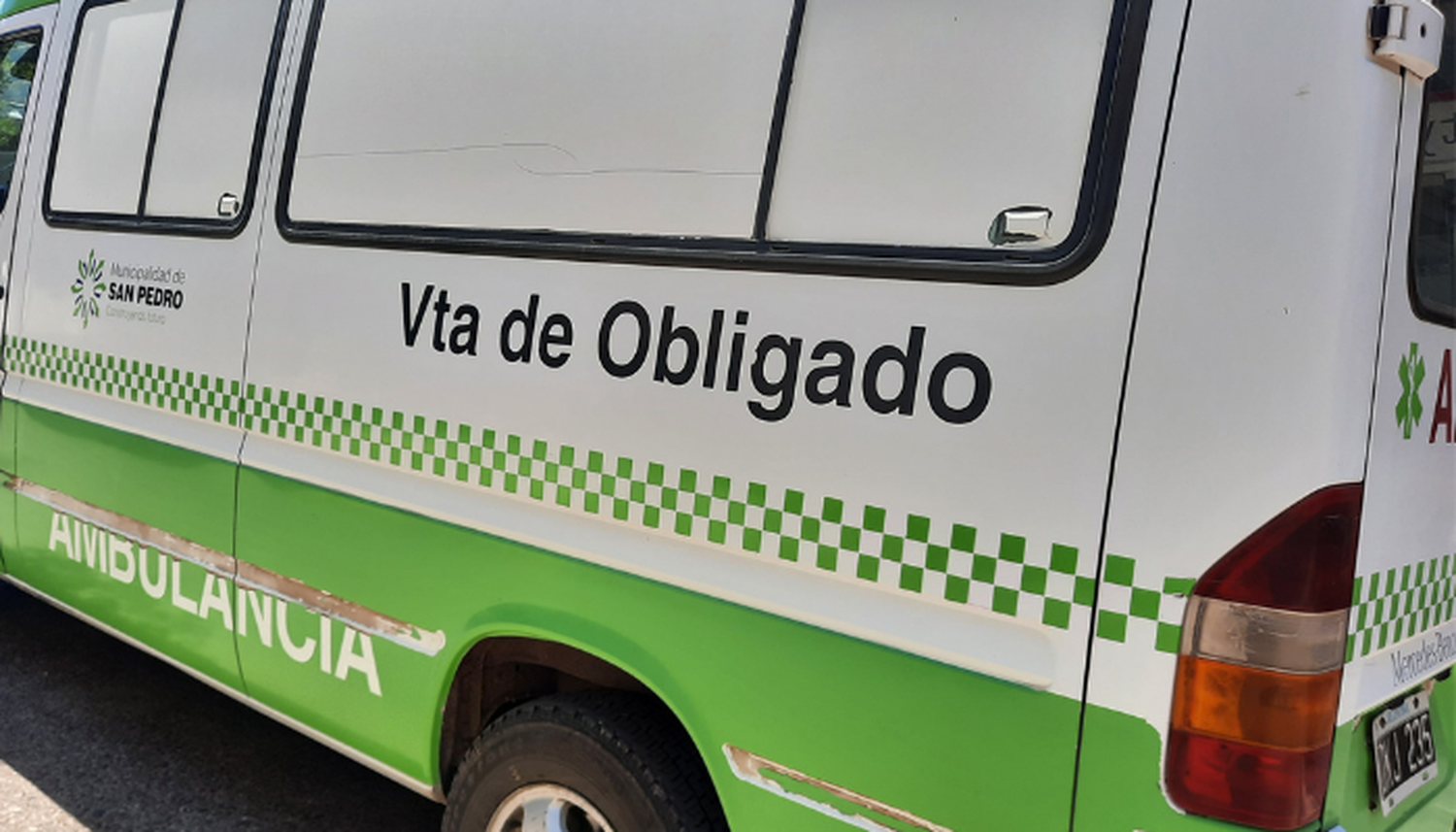 Vuelta de Obligado está sin ambulancia y aguardan su reparación