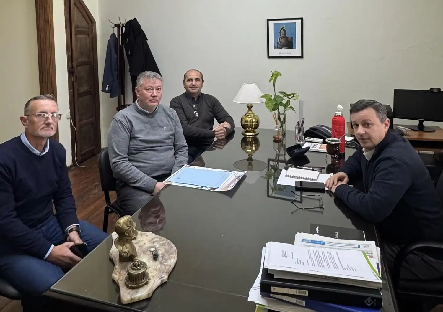 Autoridades de la Escuela Técnica N° 35 se reunieron con el Secretario de Justicia