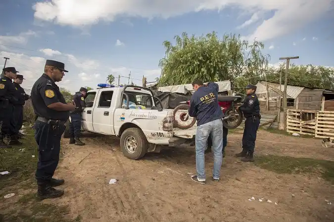 En un despliegue de magnitud, la Policía secuestró diversos elementos robados