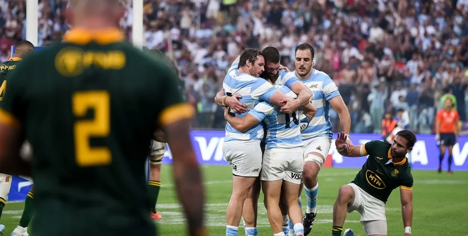 Triunfazo de Los Pumas ante los Sprinboks por The Rugby Championship. Crédito: Prensa Pumas