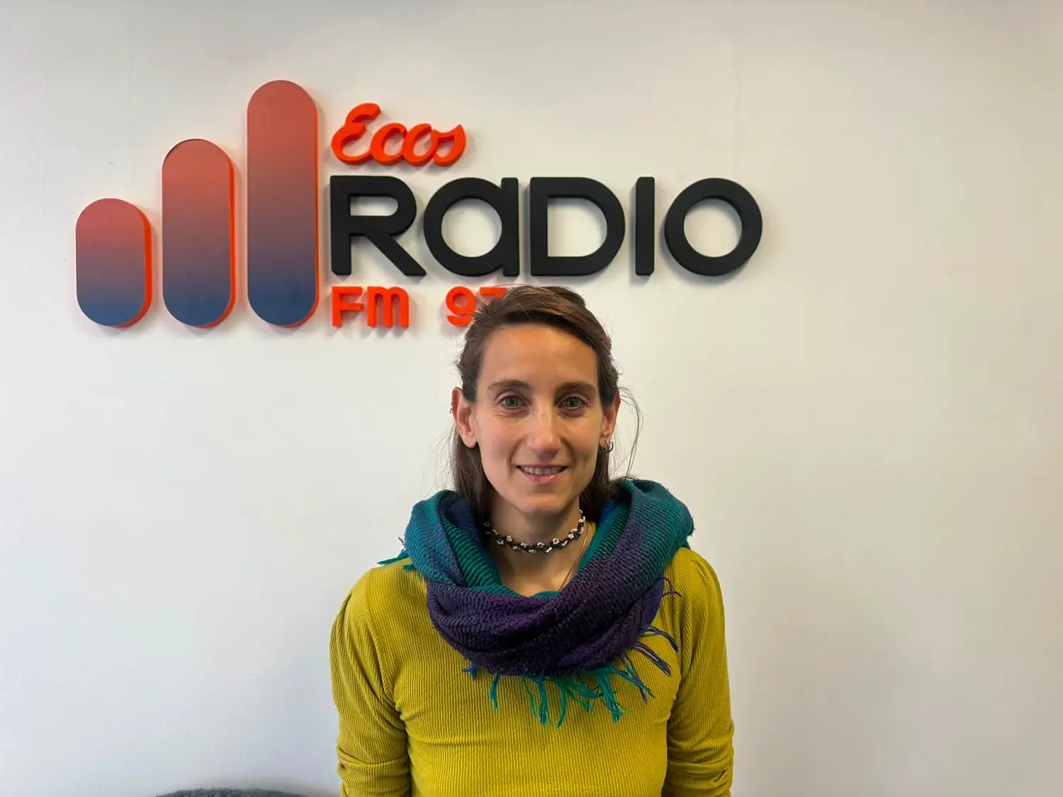 Paz Imán. En las instalaciones de Ecos Radio