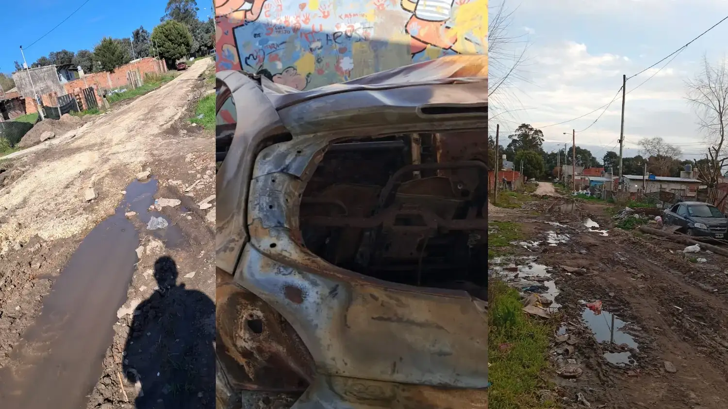Cloacas inconclusas, autos incendiados y delincuencia en Nuevo Parque Independencia