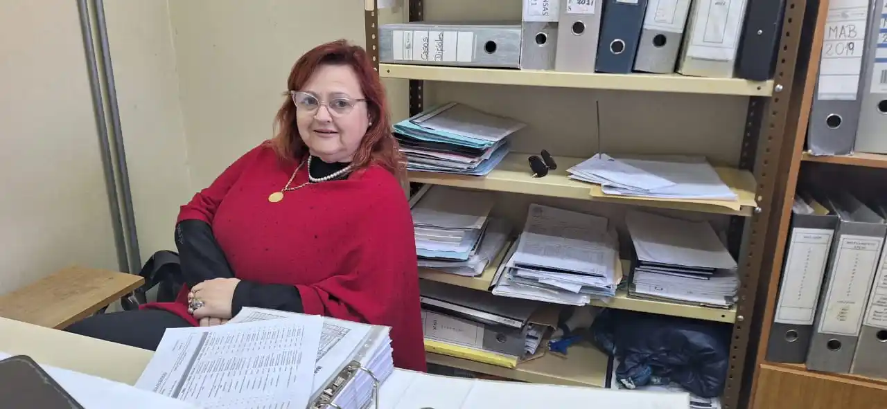 Adriana Ducatto, la “secre” del Bailón Sosa. “Estoy orgullosa de pertenecer a esta institución”, aseguró.