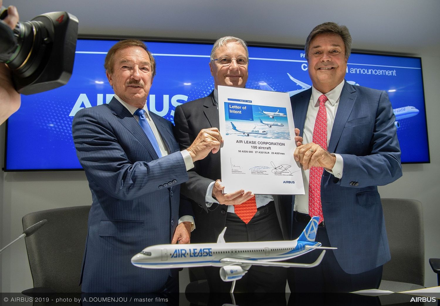 Air Lease Corporation dio el puntapié inicial en Le Bourget para Airbus con un pedido de hasta 100 aeronaves