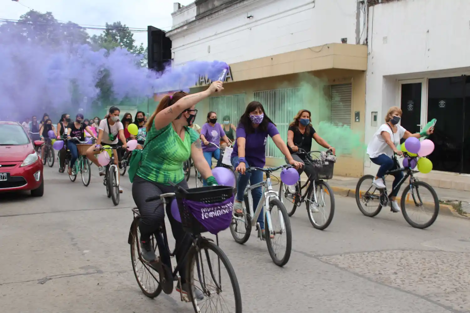 Bicicleteada por la No violencia hacia las mujeres