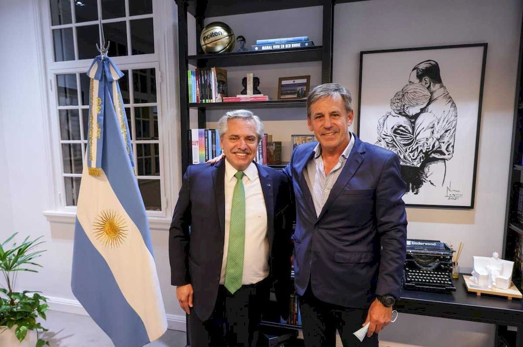 Alberto Fernández recibió a Emilio Jatón en Buenos Aires
