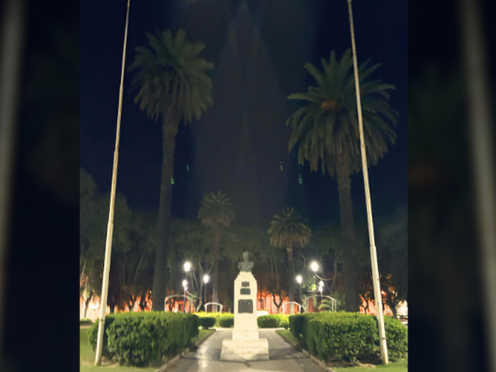 Ana María asegura haber captado la imagen de la Virgen.