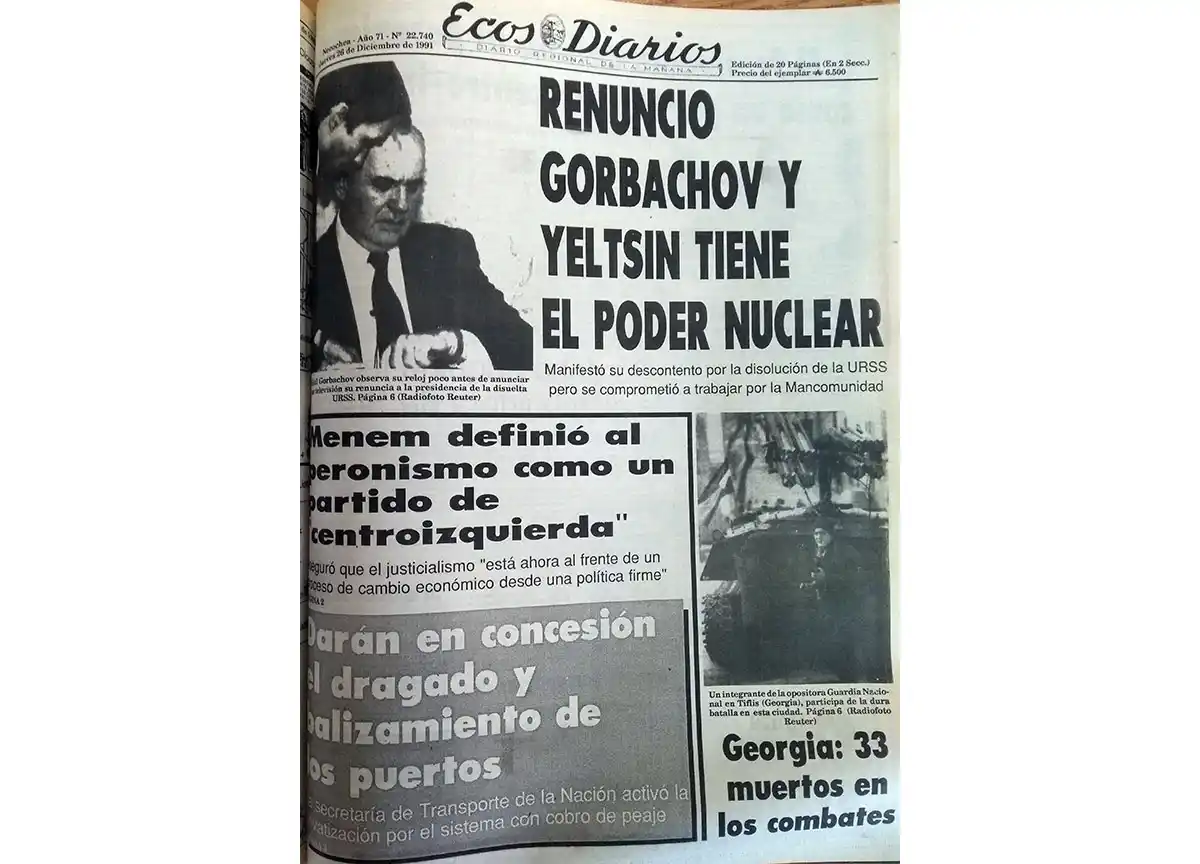 Jueves 26 de diciembre de 1991