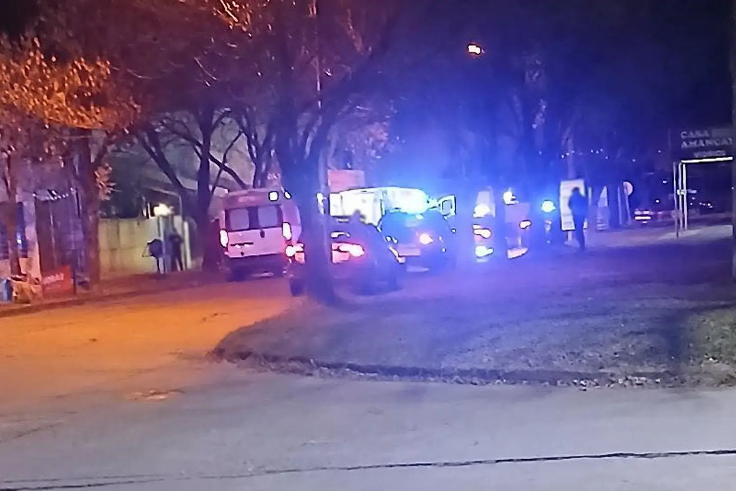 Despliegue policial en barrio Amancay | Crédito: Humanos Rafaela