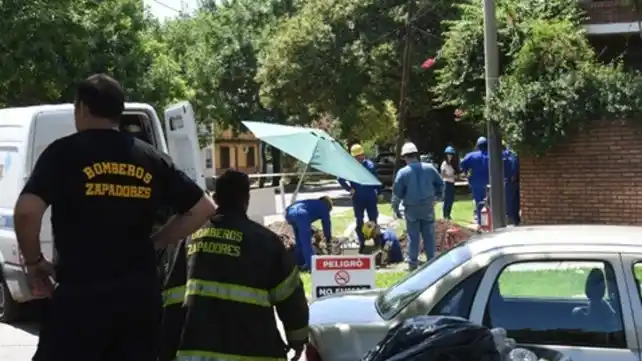 Rosario: escape de gas en una obra en construcción