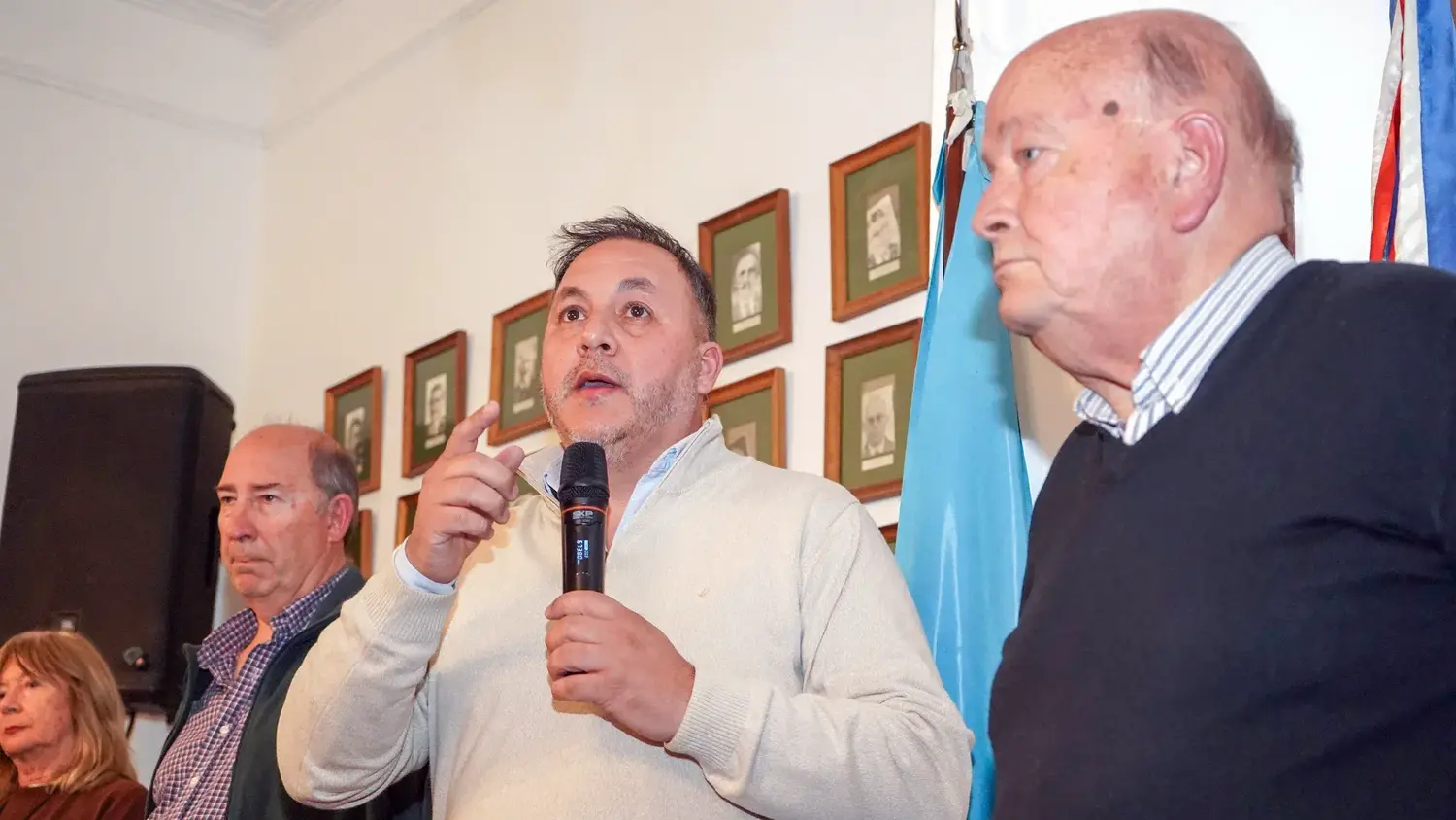 Alejandro Silva junto a Matías Ferrazzini y a Enrique Damiano