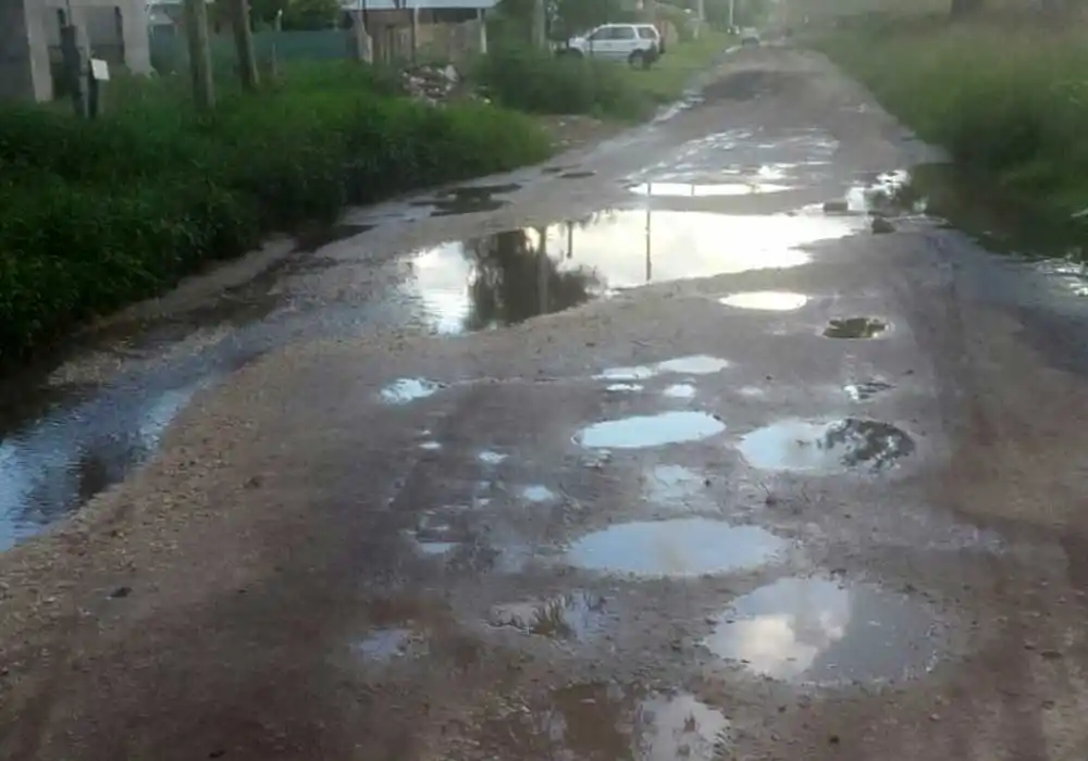 Temporal: las calles de Faro Norte "que ya estaban mal, quedaron horribles"