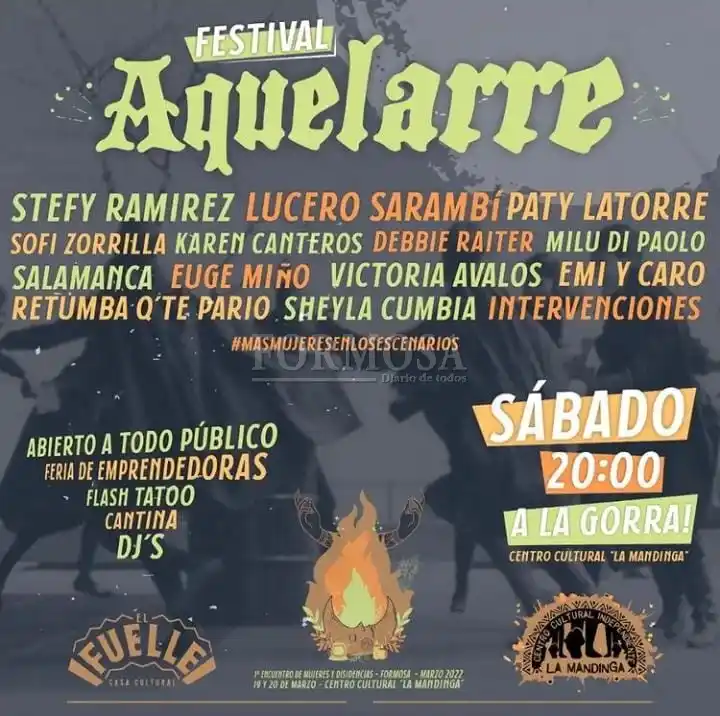 Aquelarre: intercambio, compartires
y aprendizajes para mujeres y disidencias