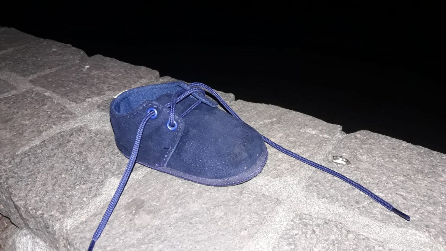 Encontraron zapatilla de bebé