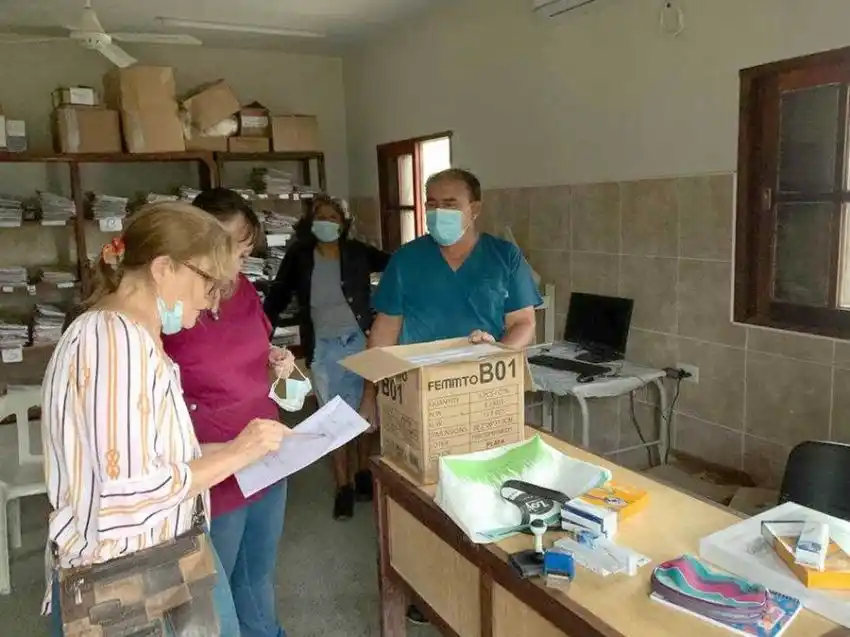 Agentes sanitarios del Oeste recibieron insumos médicos