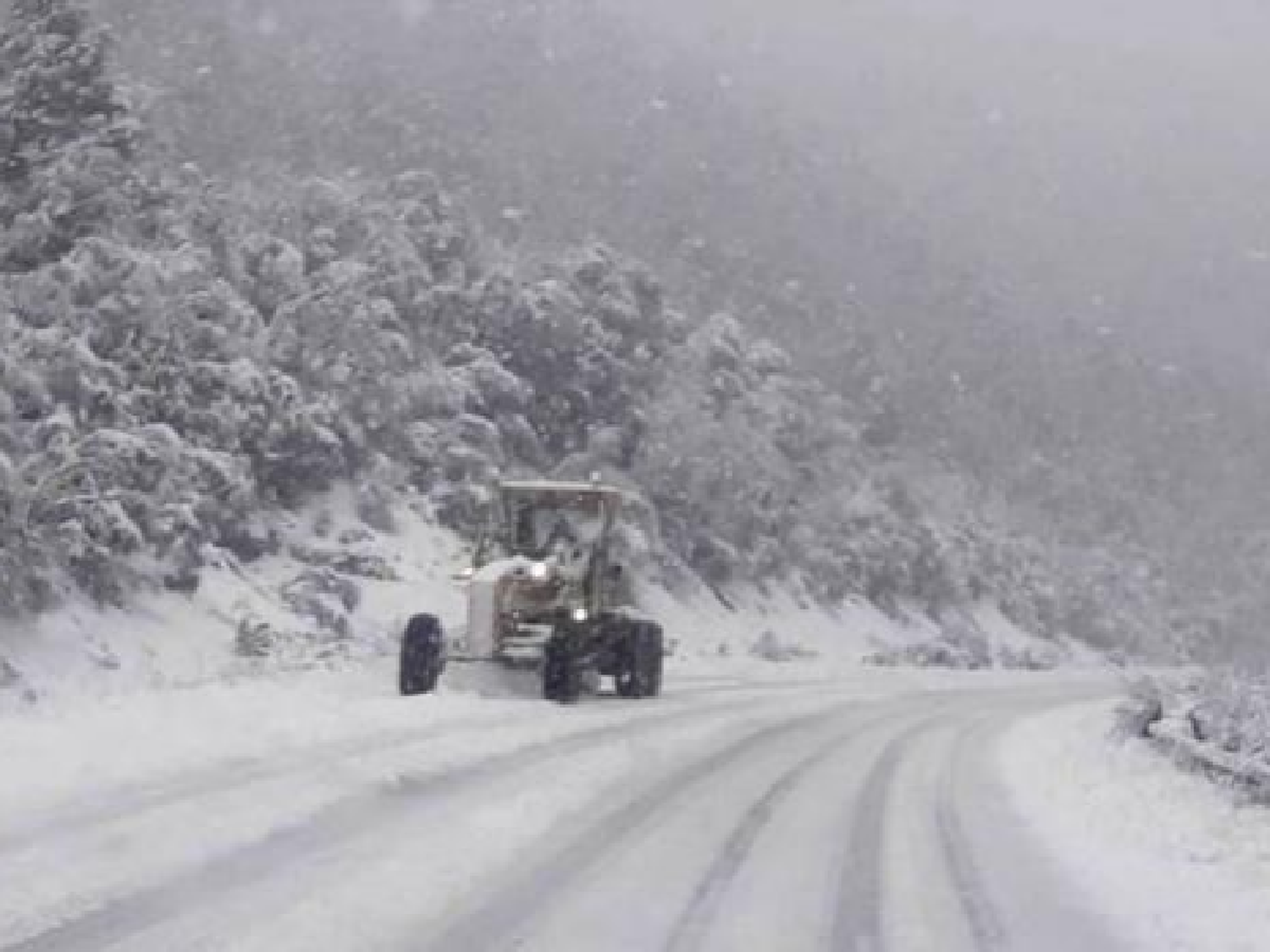 Chubut: Brigadistas intentan rescatar a una familia aislada por la nieve en la montaña