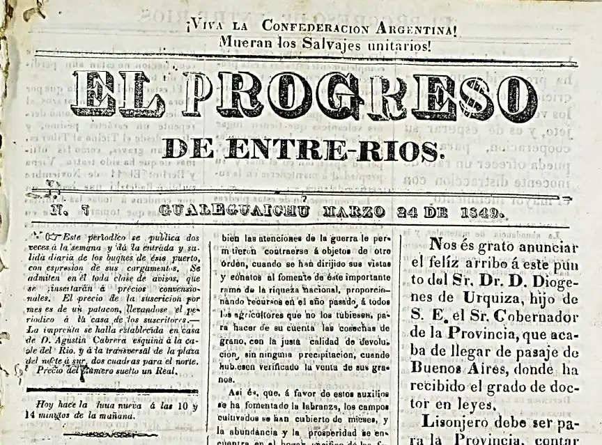 PRIMERIOS DIARIOS EL PROGRESO DE ENTRE RIOS - 2