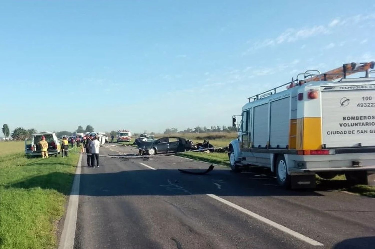 La ruta se cortó durante unas horas.