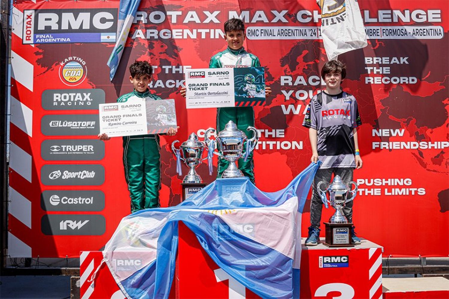 Martín Bertolaccini logró el ansiado ticket al Mundial Rotax