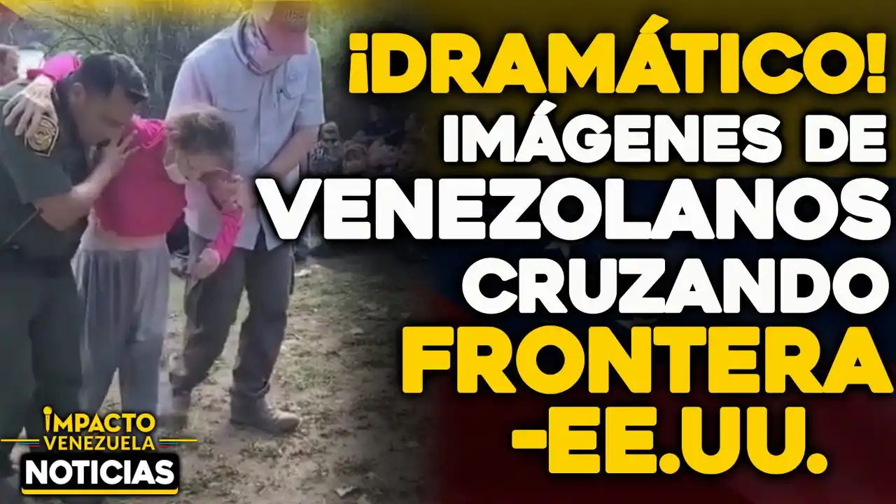 DRAMÁTICO: señora, deshidratada y débil cruza el río con México y llega a EE.UU, huyendo de la crisis venezolana