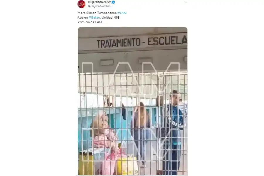 More Rial en una unidad penitenciaria visitando a su nuevo novio