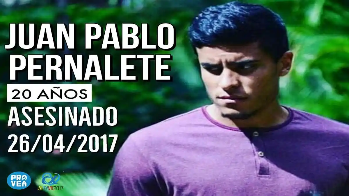 SE CUMPLEN 5 AÑOS de la muerte de Juan Pablo Pernalete y su familia exige justicia