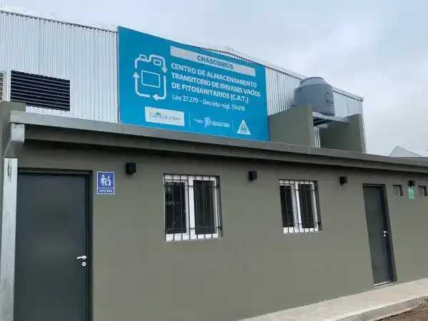 Envases vacíos de fitosanitarios: El Centro de Almacenamiento Transitorio Chascomús, cada día más cerca