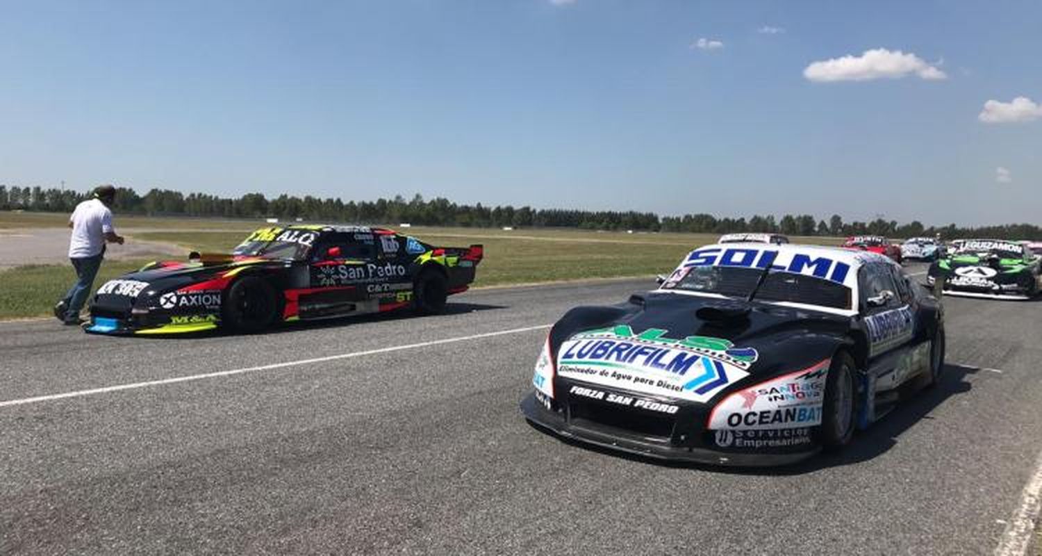 Tras largar juntos en el TC Mouras, Fernando Iglesias avanzó varias posiciones y Junior Solmi no llegó