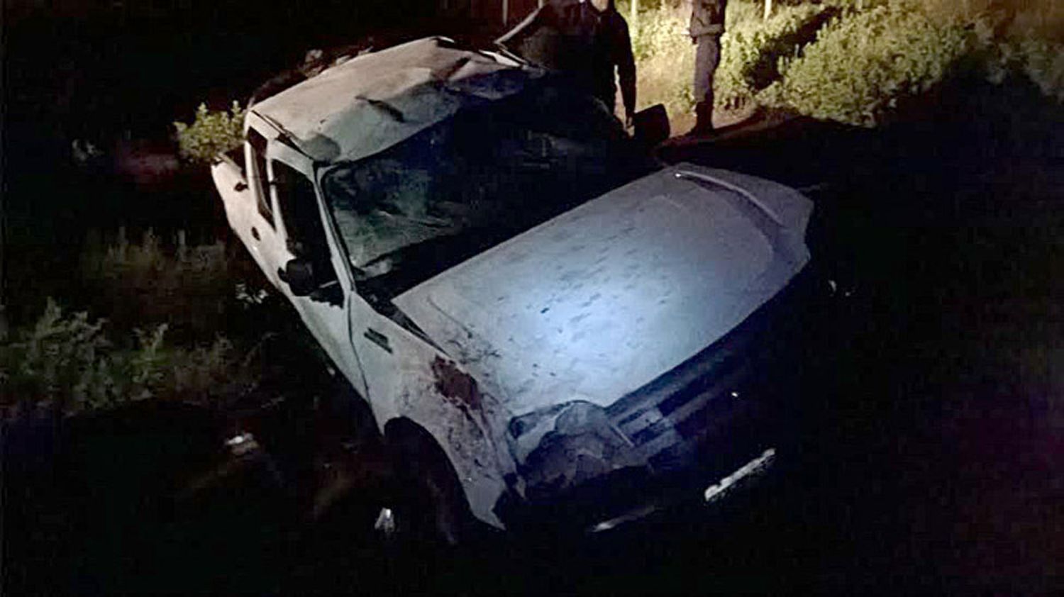 Ya está arreglada la camioneta que volcó Guzmán