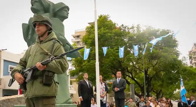 Homenajearon a Mosto, Dimotta y todos los caídos y excombatientes de Malvinas 