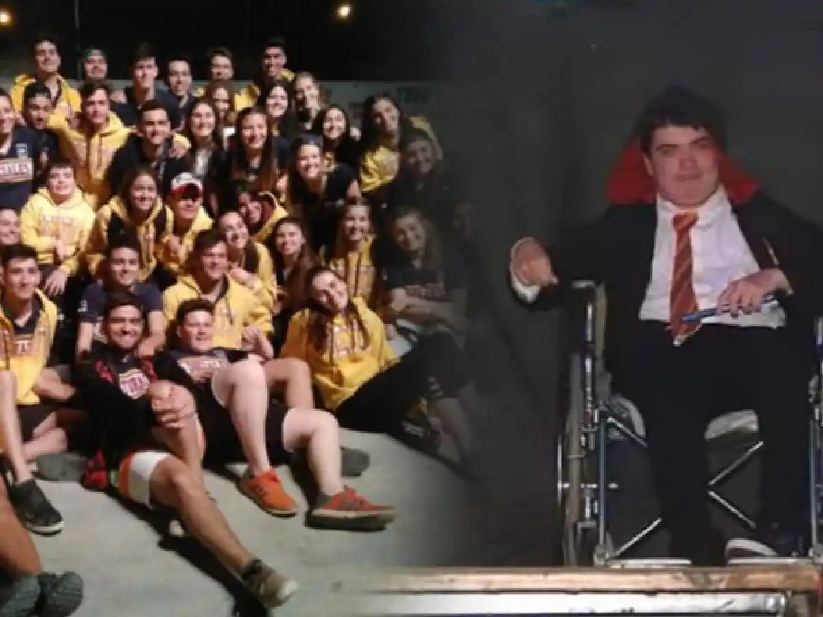 Crearon una coreo en silla de ruedas para que pueda bailar en la fiesta del estudiante