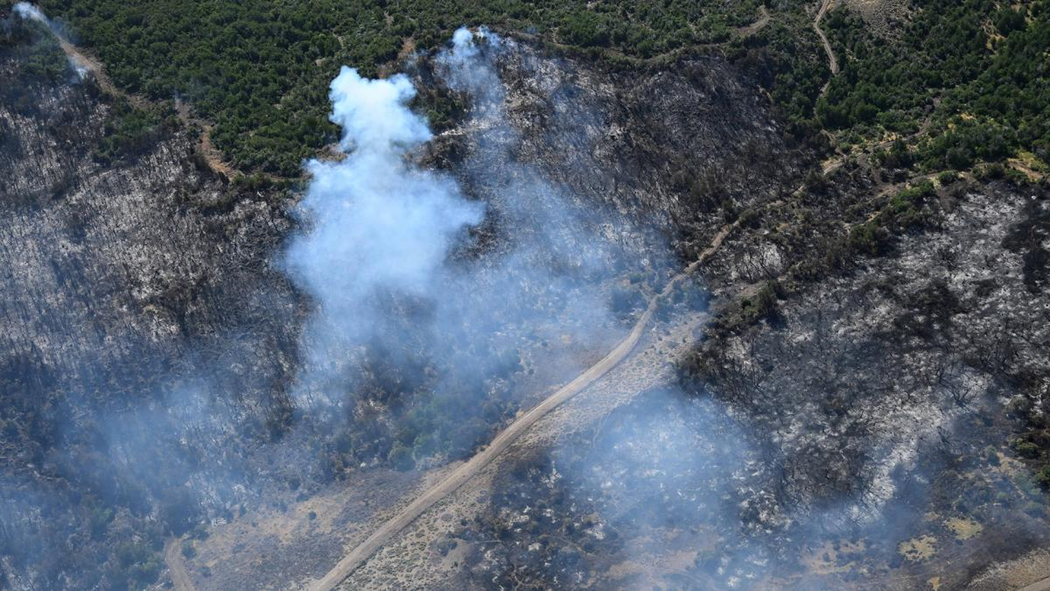 El polígono de la superficie total del incendio se estima en "unas 6.985 hectáreas aproximadamente"