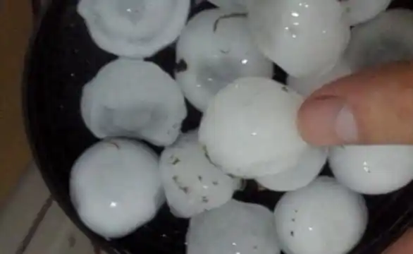 El granizo y la intensa lluvia causaron daños en Entre Ríos 