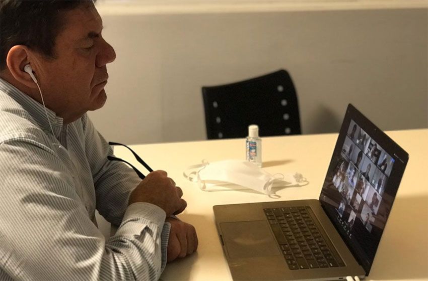 Primera reunión de gabinete virtual del intendente Montenegro