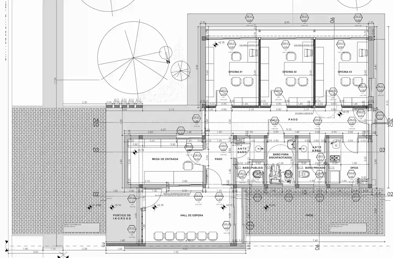 proyecto del nuevo edificio para el Juzgado de Paz en Libertador San Martín