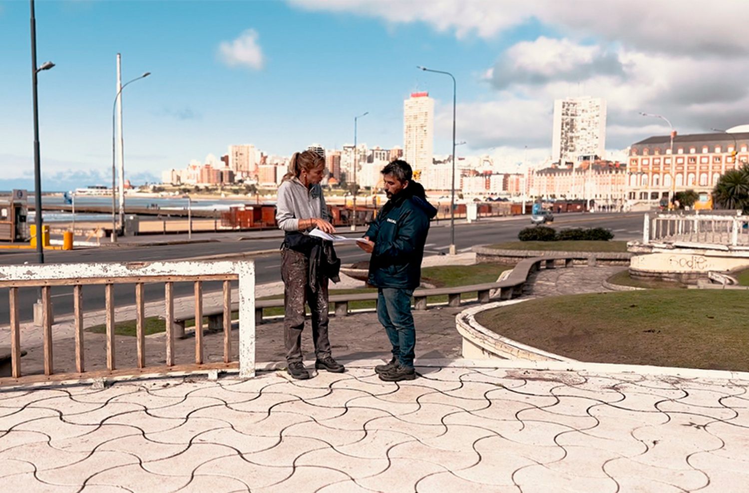 Iniciaron los trabajos de intervención en la Plazoleta de Luro y la Costa